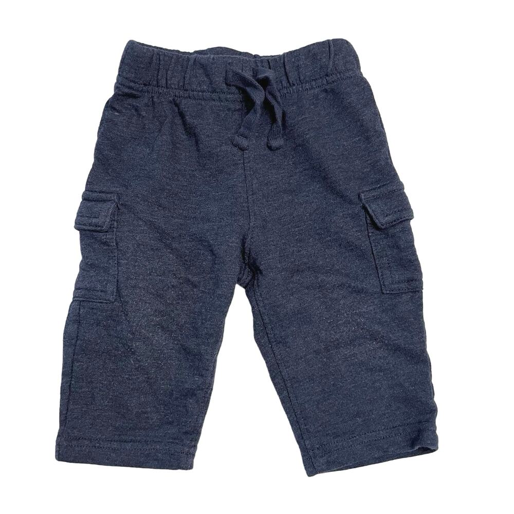 Jumping Beans Baby Sweatpants Navy Blue Cargo Pants Sweats Joggers Size 9 Months